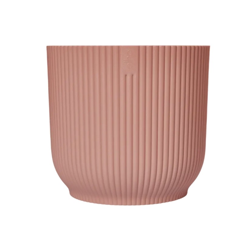 Pot rond - Vibes Fold - H. 16.8 cm - Rose poudré - ELHO - Pots ronds - DE-562885