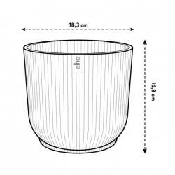 Pot rond - Vibes Fold - H. 16.8 cm - Blanc - ELHO - Pots ronds - DE-562901