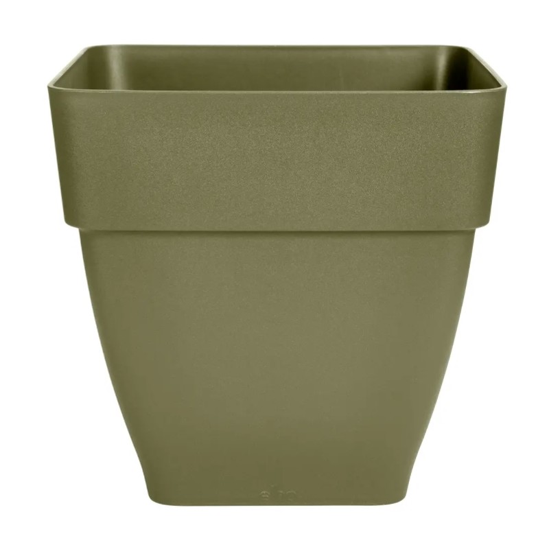 Pot carré - Vibia Campana - H. 28.2 / L. 28.8 cm - Vert cendré - ELHO - Pots carrés - DE-562588