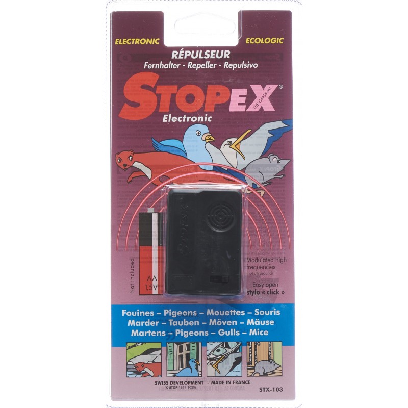 Répulseur électronique StopEx Pigeons - Fouines et Souris - STOP ELECTRONIC - Divers - STX103 Répulseur électronique StopEx Pigeons - Fouines et Souris - STOP ELECTRONIC - Divers - STX103