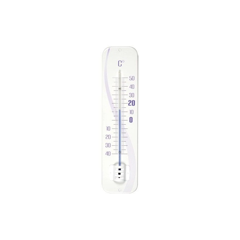 Thermomètre - Métal - Blanc - H. 28.5 cm - STIL - Bazar - DE-681304