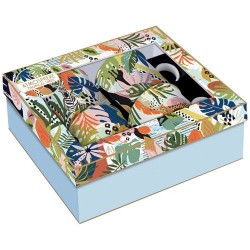 Coffret de 4 mugs - Ambiance Tropicale - EASY LIFE - Tasse / Mug - DE-574815