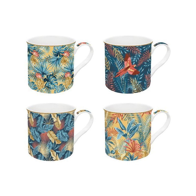 Coffret de 4 mugs - Equatorial - EASY LIFE - Tasse / Mug - DE-555435