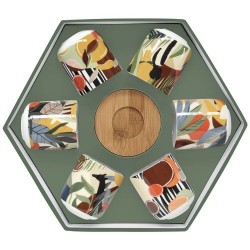 Coffret de 6 tasses à café - Kilimanjaro - Porcelaine - EASY LIFE - Tasse / Mug - DE-574849