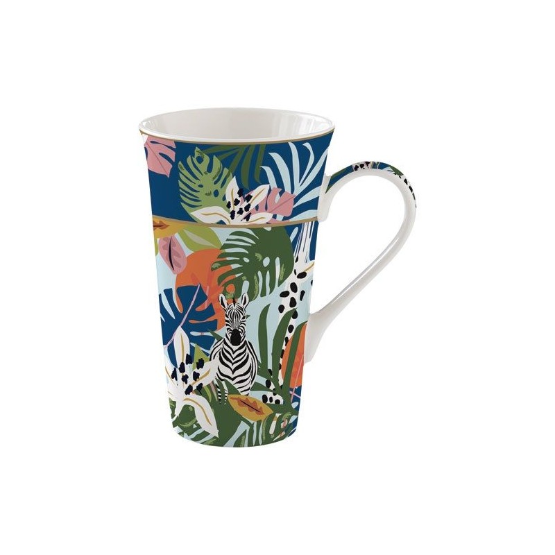 Mug géant et son coffret - Ambiance Tropicale - EASY LIFE - Tasse / Mug - DE-574831