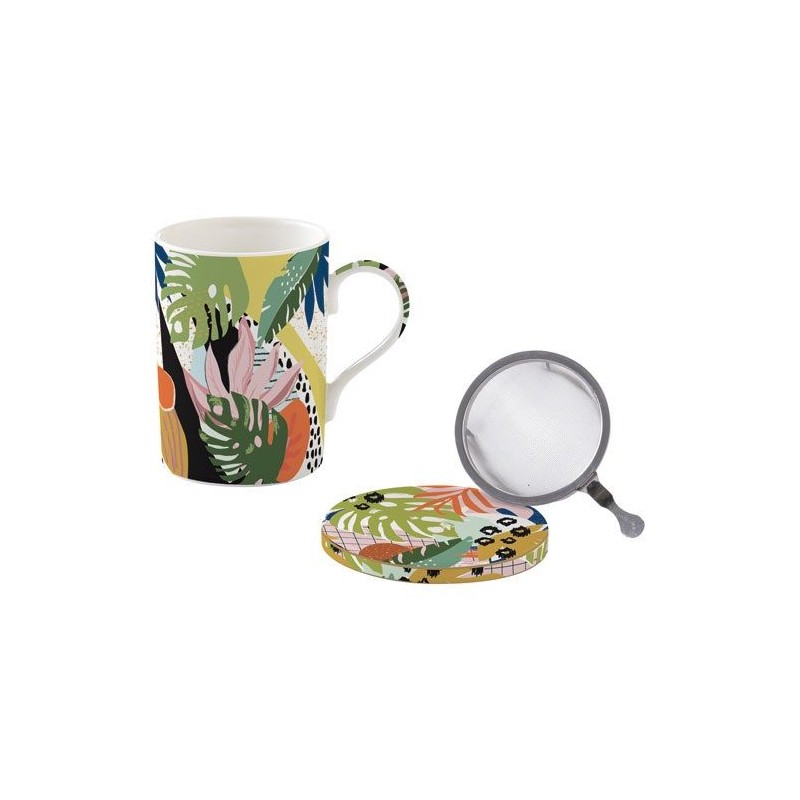 Mug Tisanière - Ambiance Tropicale - EASY LIFE - Tasse / Mug - DE-574807