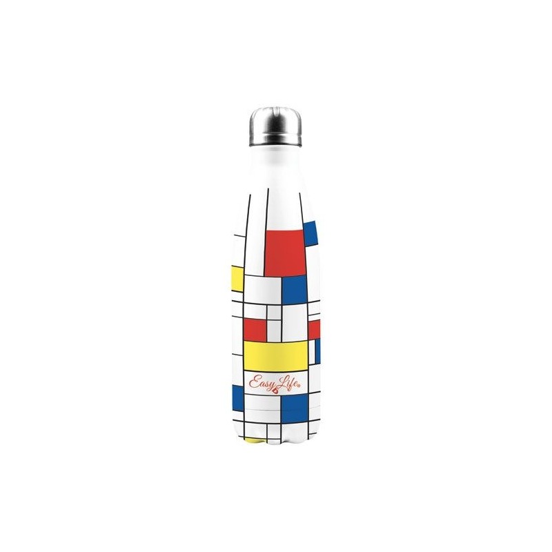 Bouteille isotherme - 500 ml - Mondrian - EASY LIFE - Bouteille, gourde, mug, canette - DE-574922