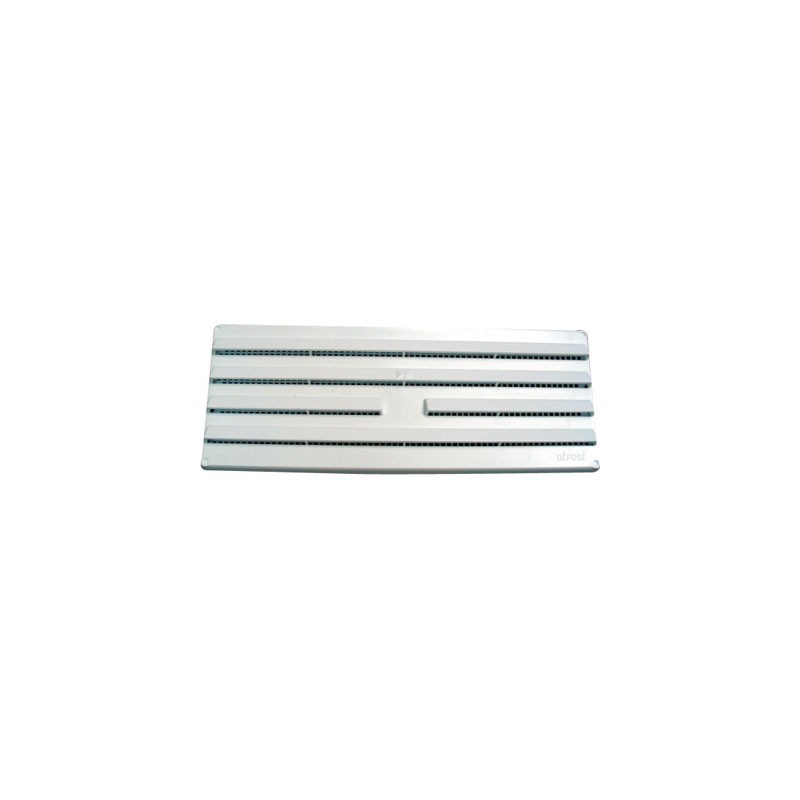 Grille en applique fixe - Plastique - Blanc - 245 x 95 mm - DMO - Grille de ventilation - BR-192190