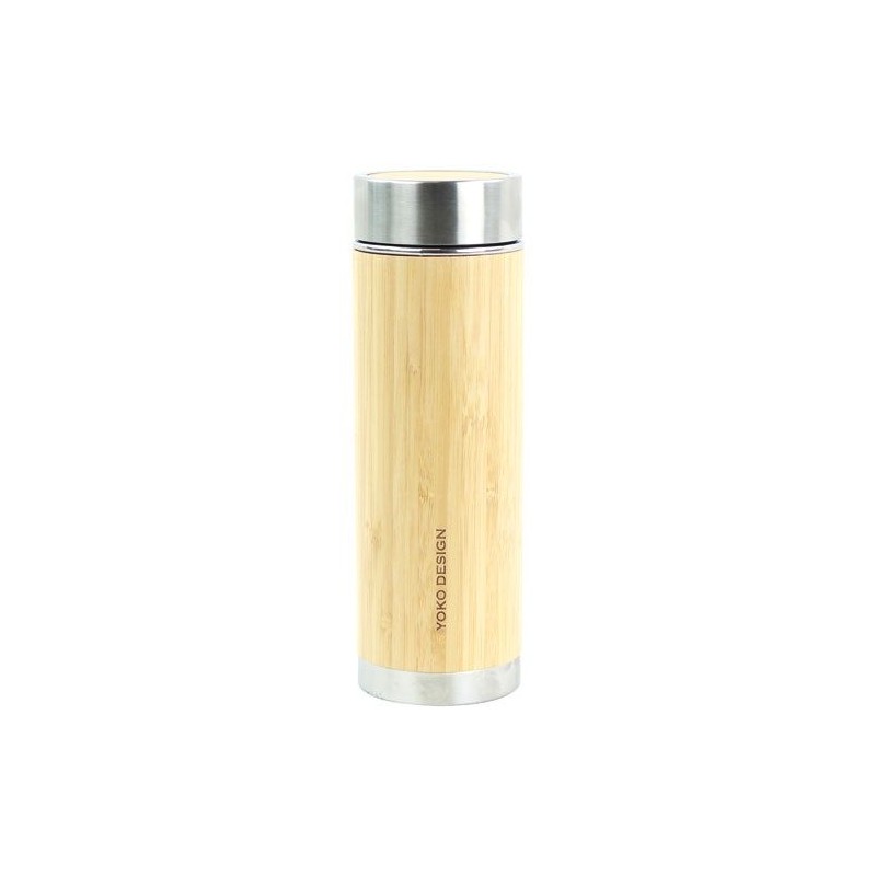 Théière isotherme - 360 ml - Bambou véritable - Zen n'go - YOKO DESIGN - Bouteille, gourde, mug, canette - DE-572074