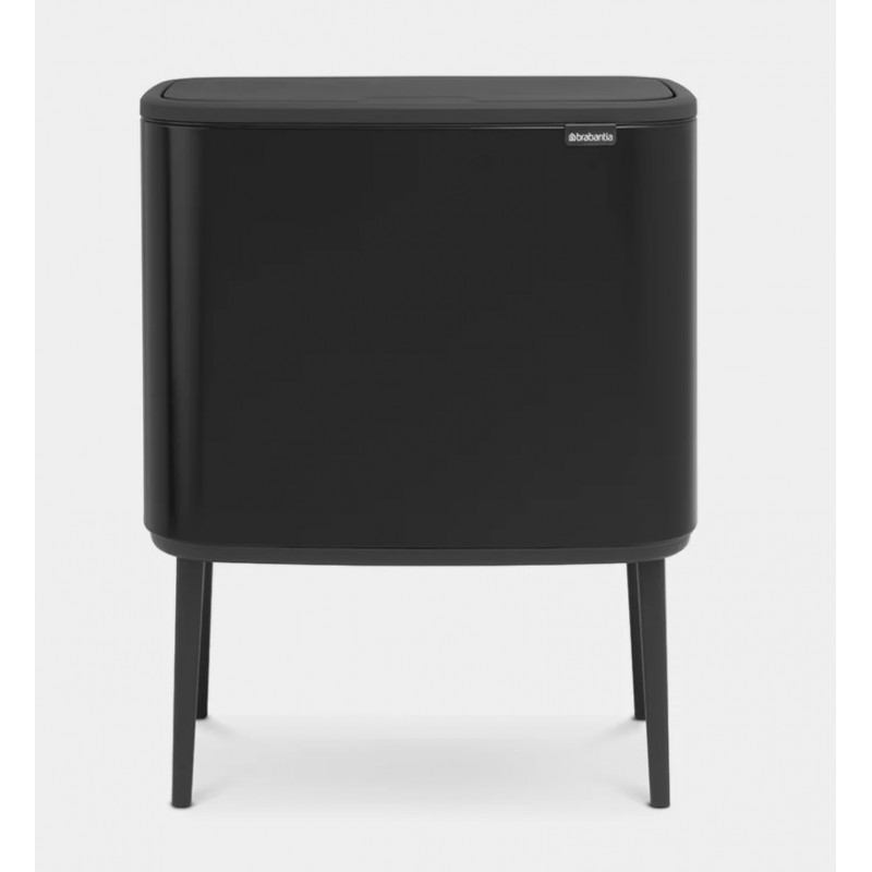 Poubelle sur pieds - Bo Touch Bin - compartiments 11 + 23 L - Noir mat - BRABANTIA - Poubelle - DE-265489 Poubelle sur pieds - Bo Touch Bin - compartiments 11 + 23 L - Noir mat - BRABANTIA - Poubelle - DE-265489