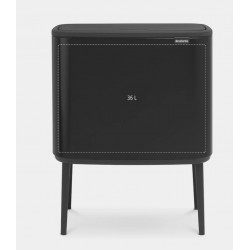 Poubelle sur pieds - Bo Touch Bin - compartiment 36 L - Noir mat - BRABANTIA - Poubelle - DE-265456