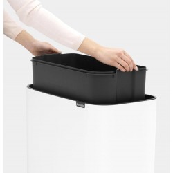 Poubelle sur pieds - Bo Touch Bin - compartiment 36 L - Blanc - BRABANTIA - Poubelle - DE-265463