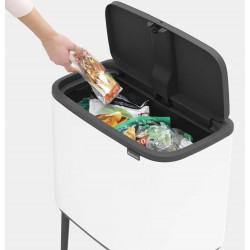 Poubelle sur pieds - Bo Touch Bin - compartiment 36 L - Blanc - BRABANTIA - Poubelle - DE-265463