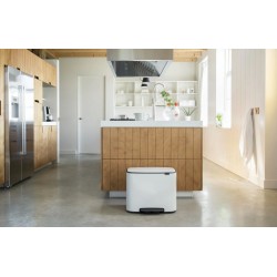 Poubelle à pédale - Bo - 36 L - Blanc - BRABANTIA - Poubelle - DE-566019