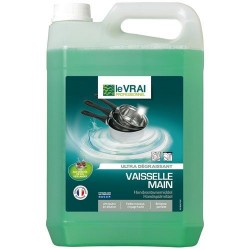 Liquide vaiselle main - Ultra dégraissant - Ph neutre - 5 L - LE VRAI PROFESSIONNEL - Entretien de la vaisselle - DE-502310