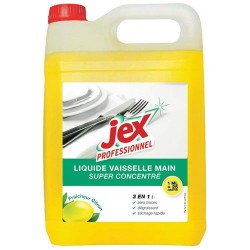 Liquide vaisselle - Super concentré - Citron - 5 L - JEX - Entretien de la vaisselle - DE-511998