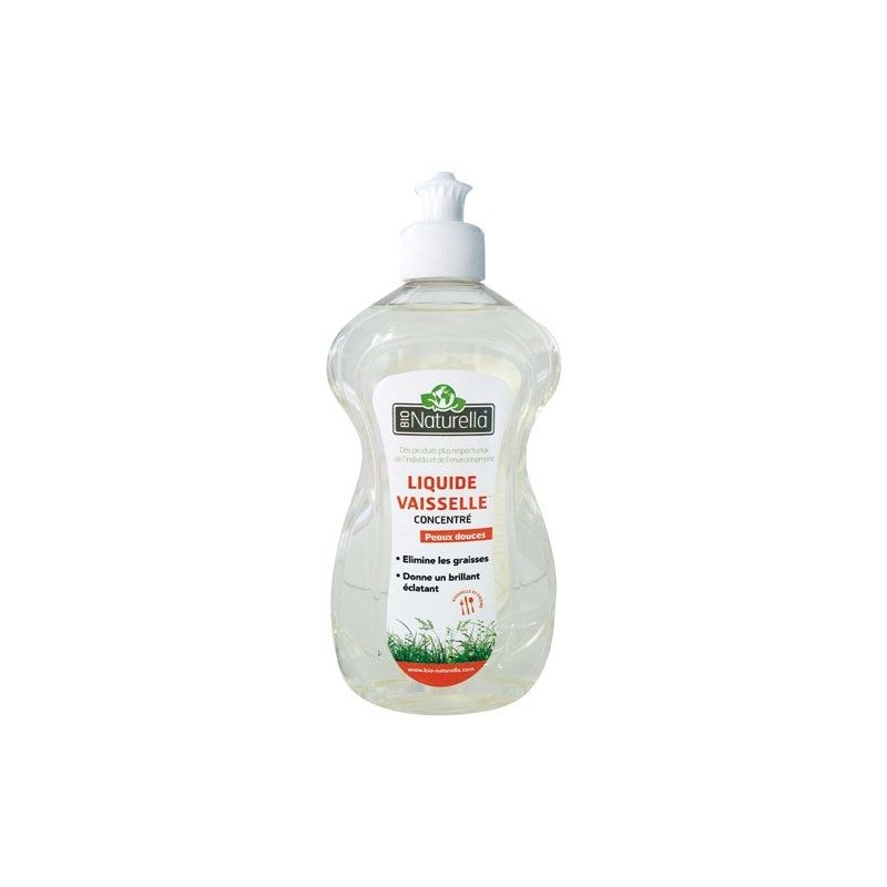 Liquide vaisselle - Bio - Concentré - 500 ml - NATURELLA - Entretien de la vaisselle - DE-735753