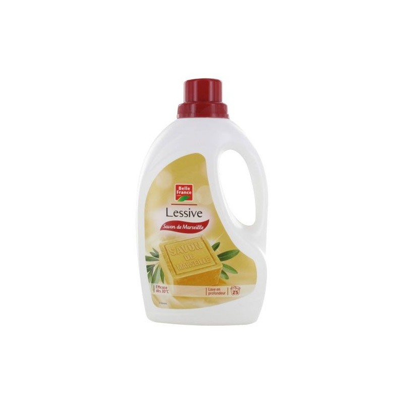 Lessive liquide - Savon de Marseille - 1.25 L - BELLE FRANCE - Lessives - DE-524612