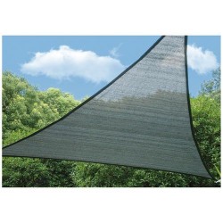 Voile d'ombrage triangulaire - Ardoise - 5 m - JARDILINE - Voile d'ombrage - DE-563594