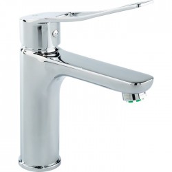 Mitigeur lavabo Serenity - Medium - Avec tirette - Manette PMR ouverte - SIDER - Robinets / Mitigeurs - SI-268095