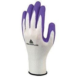 Gants de jardin - Polyester / Latex - Blanc / Violet - Taille 7 - DELTA PLUS - Gants de jardinage - DE-205279