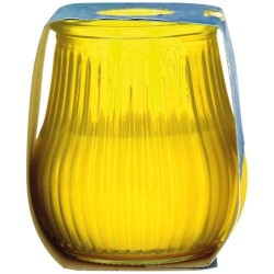 Bougie à la Citronnelle - Pot Verre Jaune - Anti Moustiques - BOUGIES LA FRANÇAISE - Insectes volants - DE-531641