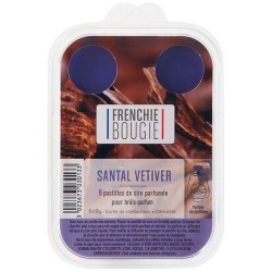 Pastille de cire parfumée x 6 - Santal / Vétiver - BOUGIES LA FRANÇAISE - Parfum d'intérieur - DE-465634