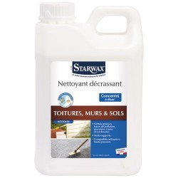 Nettoyant décrassant - Toiture / Mur / Sol - Concentré à diluer - 2 L - STARWAX - Produits multi-usages - DE-265372