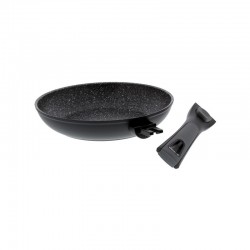 Poêle façon pierre - Manche amovible - Volna - 20 cm - PRADEL - Poêle - PCUI002001