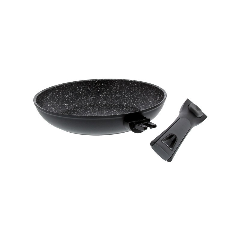 Poêle façon pierre - Manche amovible - Volna - 20 cm - PRADEL - Poêle - PCUI002001 Poêle façon pierre - Manche amovible - Volna - 20 cm - PRADEL - Poêle - PCUI002001