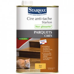 Cire anti tâche - Bois clair - 1 L - STARWAX - Entretien du bois - BR-032220