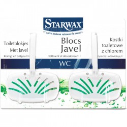 Bloc WC - Javel - 2 x 40 gr - STARWAX - Entretien des WC - BR-032498