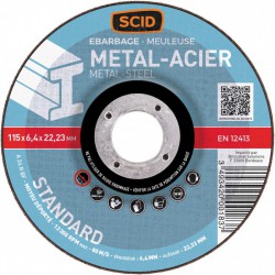 Disque à  ébarder - Métaux - ⌀ 115 mm - SCID - Disque - BR-660129