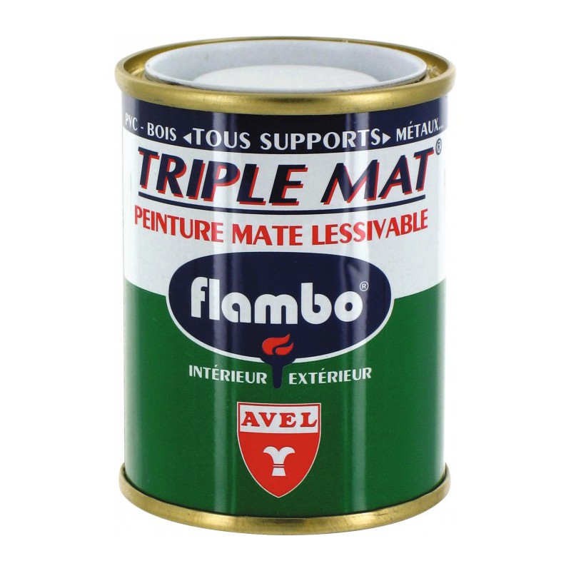 Triple mat - Blanc - 100 ml - Flambo AVEL - Peintures - BR-751995