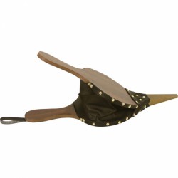 Soufflet en bois et simili cuir - 41 cm - AUBRY GASPARD - Accessoires cheminée / poêle - DE-664490