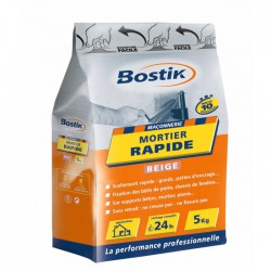 Mortier rapide - Prise 10 Min - 5 Kg - BOSTIK - Mortier - BR-700168