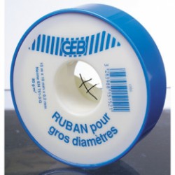 Ruban P.T.F.E pour gros diamètres - GEB - Étanchéité / Isolation - 812305D