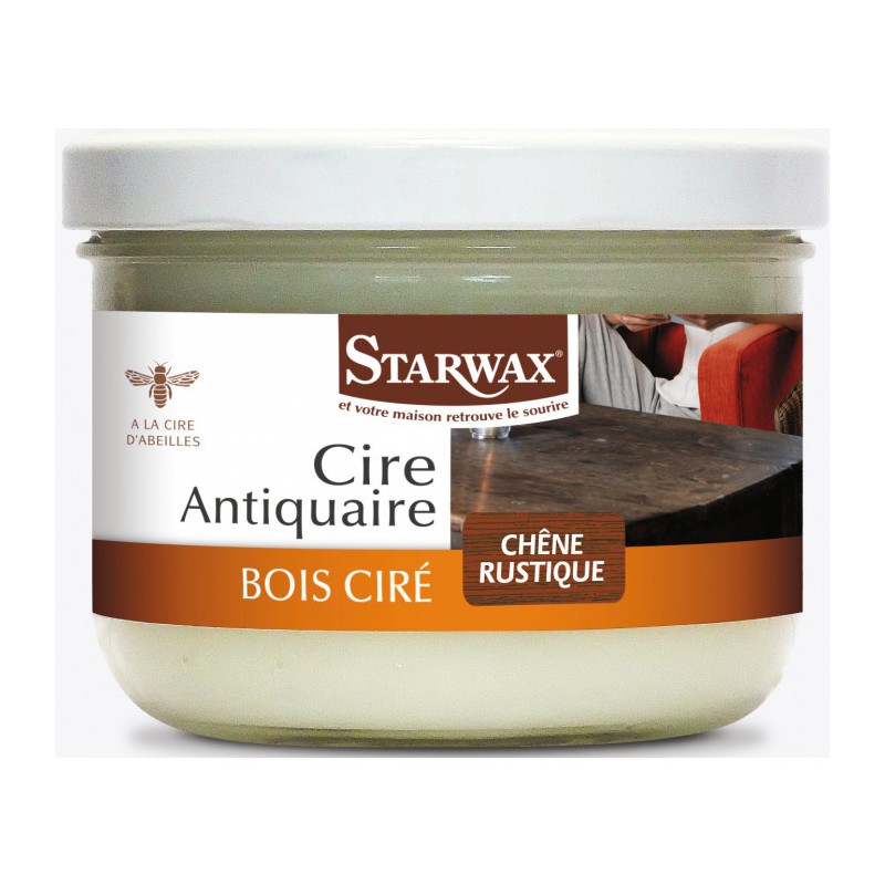 Cire antiquaire pâte Chène Rustique 375ml - STARWAX - Entretien du bois - BR-032069