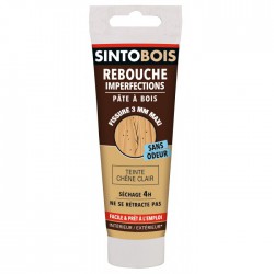 Pâte à  Bois Chène.Clair 80gr - SINTOBOIS - Réparation et rénovation du bois - BR-501418