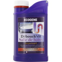 Déboucheur Soude Salle De Bain 1L - ECOGENE - Entretien salle de bain - BR-263818