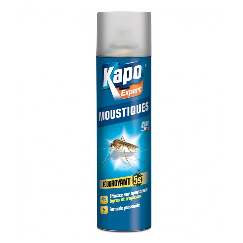 Aérosol Spécail moustiques - Foudroyant - 400 ml - KAPO - Insectes volants - DE-809517