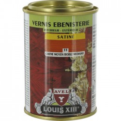 Vernis ébénisterie - Satiné - Chêne moyen - 250 ml - AVEL - Lasures et Vernis - BR-295469