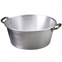 Bassine aluminium pour confiture - 20 L - Pentole Agneli - Bassine à confiture - BR-507512