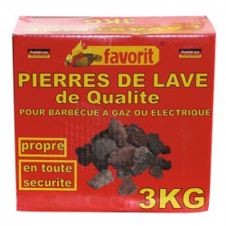 Pierre de lave - 3 Kgs - FAVORIT - Allume-feux - BR-203443