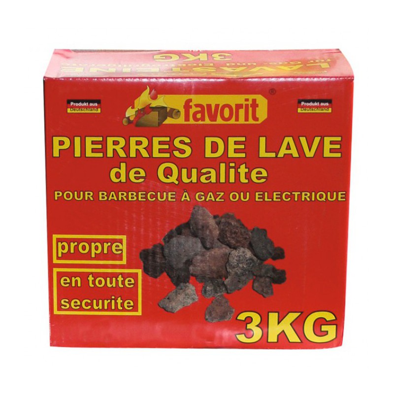 Pierre de lave - 3 Kgs - FAVORIT - Allume-feux - BR-203443