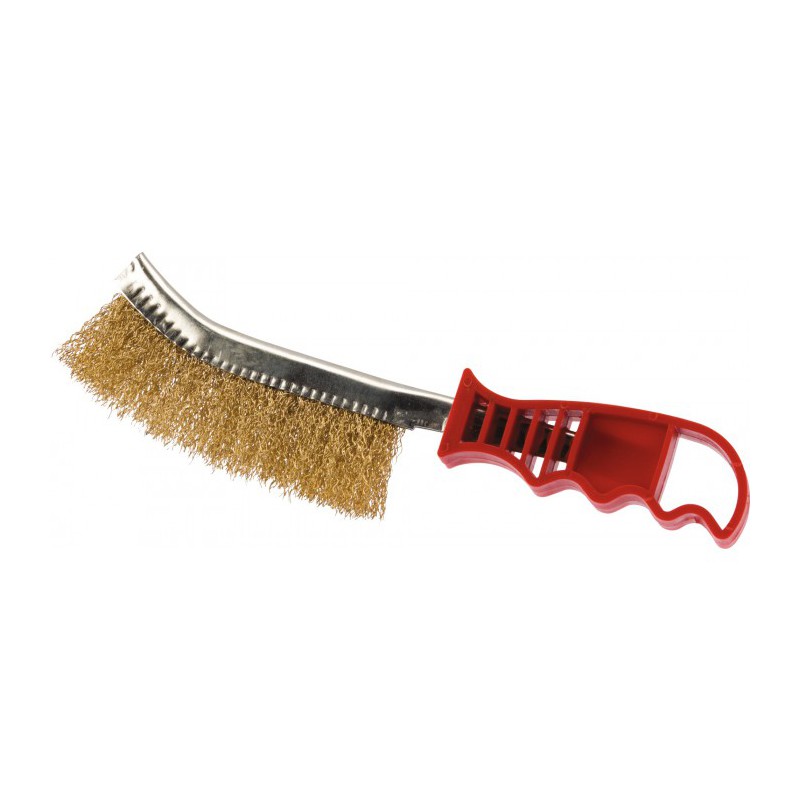 Brosse métallique - Acier laitonné - SCID - Brosse de ponçage - BR-240268