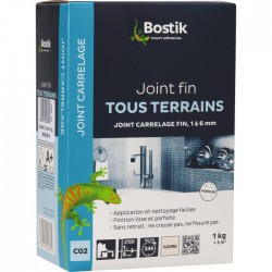 Joint fin en poudre de 1 à  6 mm - Ivoire - 1 Kg - BOSTIK - Joint de carrelage - BR-700188