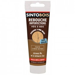 Pâte à  Bois Chène.Moyen 80gr - SINTOBOIS - Réparation et rénovation du bois - BR-501419