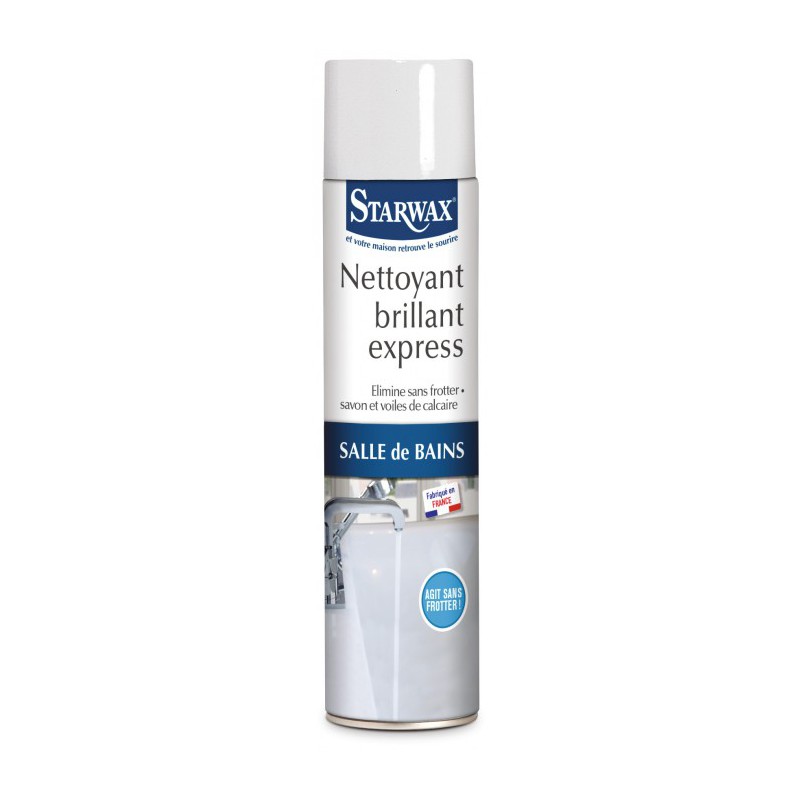 Nettoyant brillant express - Sanitaire - Aérosol 600 ml - STARWAX - Entretien salle de bain - BR-724564