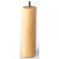 Pied de lit cylindrique en hêtre - 200 mm - Accessoires de meuble - BR-726362